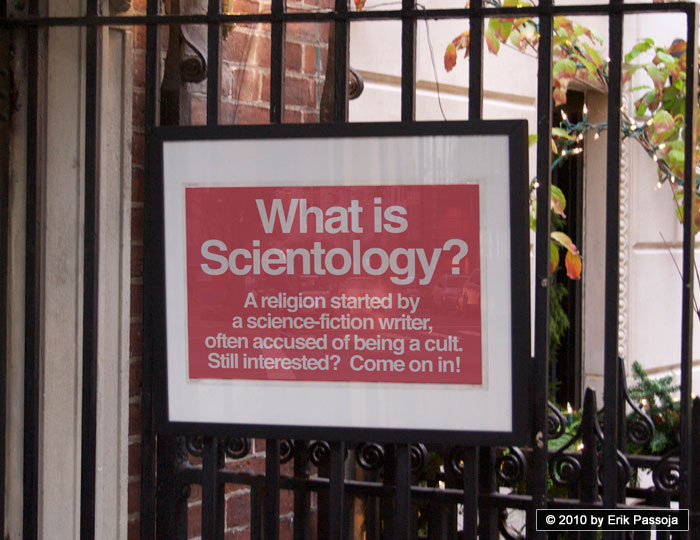 Scientology cult sign