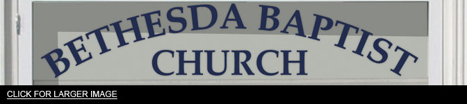 baptism flood church sign