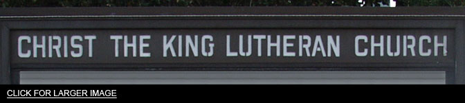 Lutheran church sign